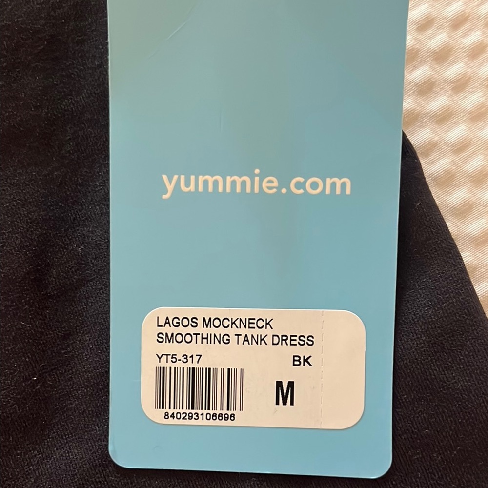 Yummie Lagos Mockneck Smoothing Tank Dress - Black
